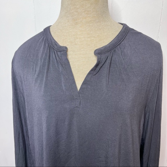 Barefoot Dreams Luxe Milk Jersey Namaste Lounge Pajama Set Size Small Carbon - Picture 11 of 13